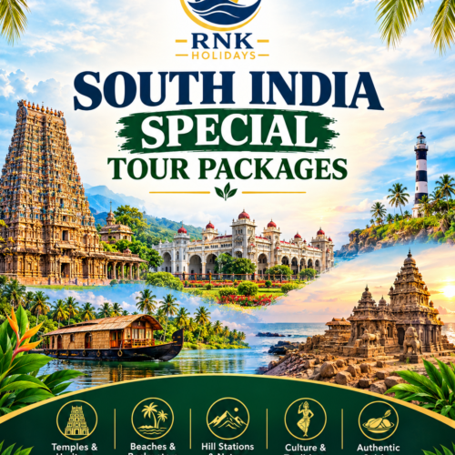 📞 Contact & Reservation Details Tour Operator: RNK HOLIDAYS (Your Journey, Our Commitment) Call / WhatsApp: +91 9833069286 / +91 9769490411 Email: info.rnkholidays@gmail.com Office Address: Shop No. 3, Sindhu Garden, Y K Nagar, Ganpati Mandir Road, Virar (West) – 401209, Maharashtra