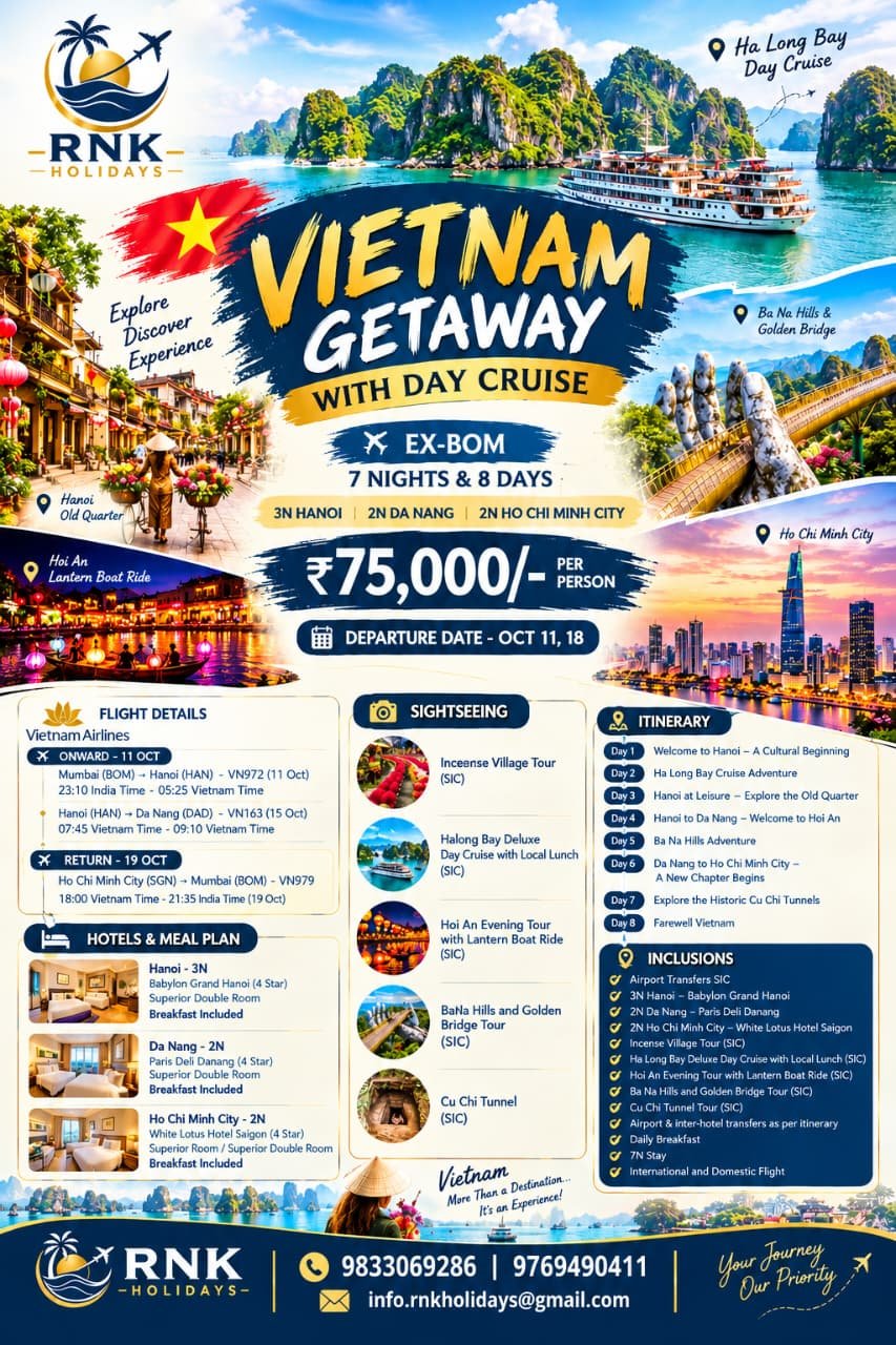Vietnam Getaway with Day Cruise